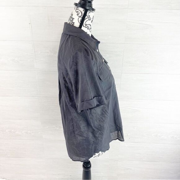 Faherty The Uptown Relaxed Fit Cotton Popover Top - Picture 4 of 8